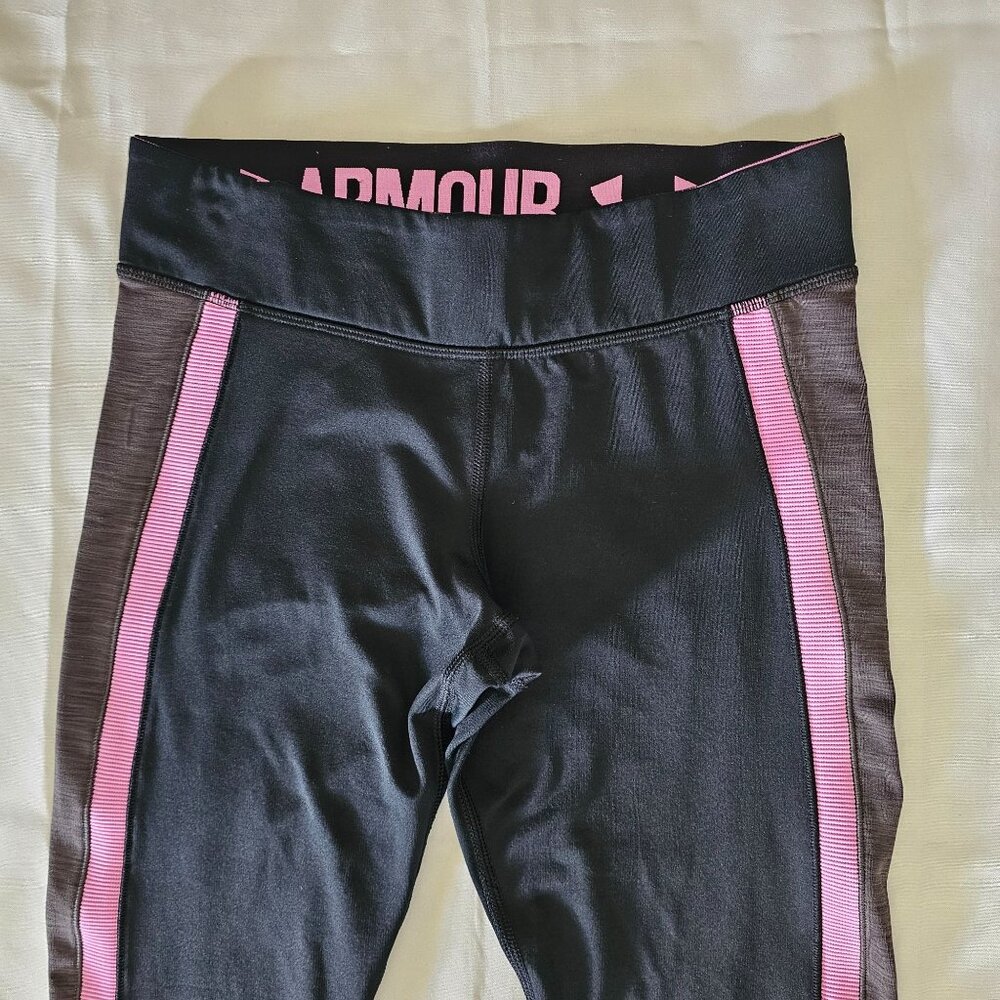 Under Armour Women's Activewear Black Pink Compression Leggings Size XS - Picture 6 of 13